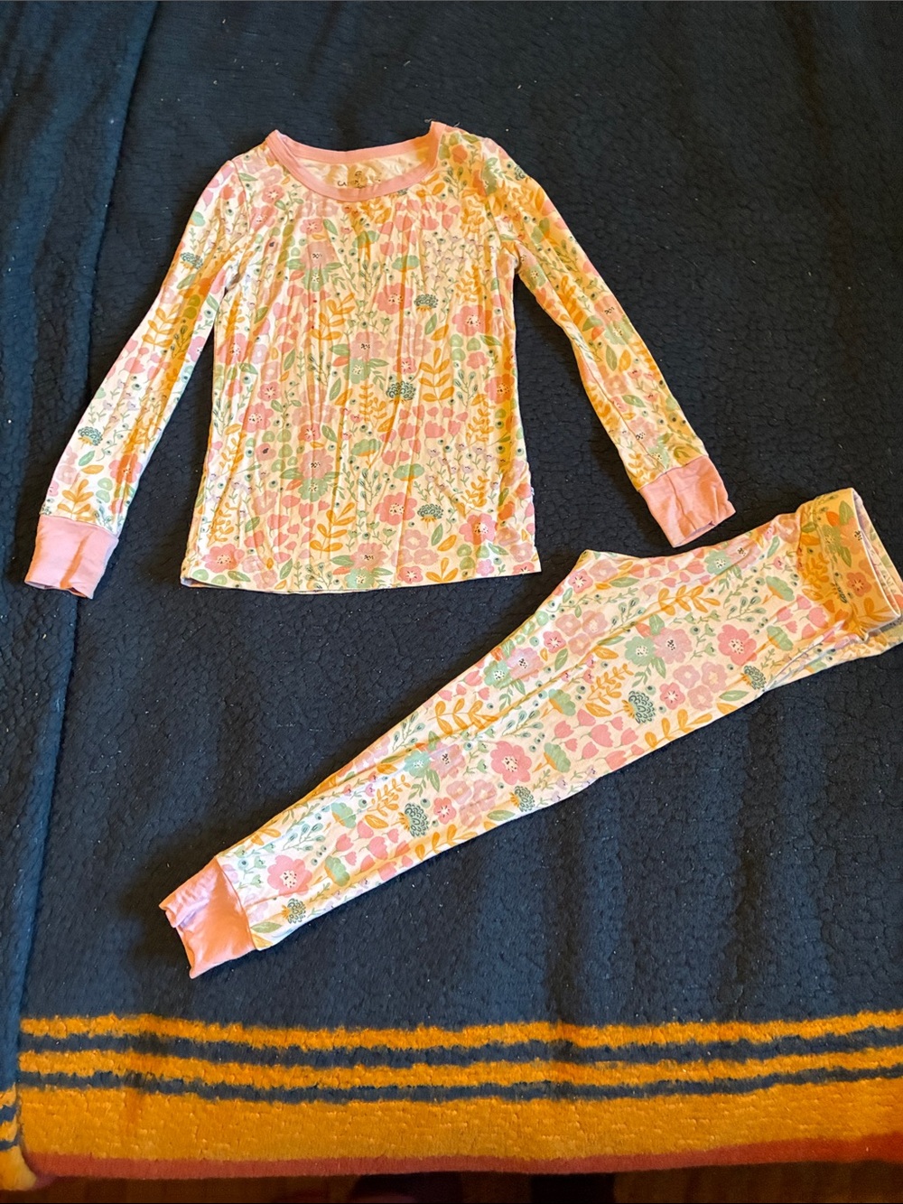 Caden Lane Floral Pink Pajama Set